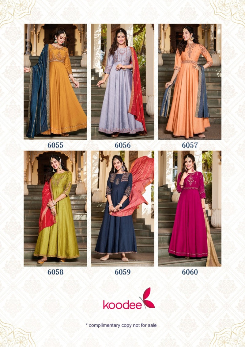 Koodee Fashion Sundra Vol 1 Fancy Viscose Gown Style Party Wear Kurtis