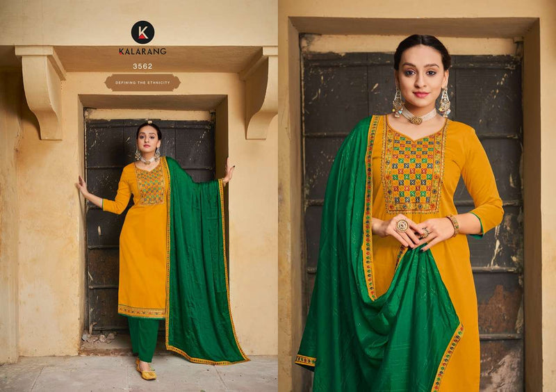 Kalarang Sundri Jam Silk Designer Party Wear Salwar Kameez