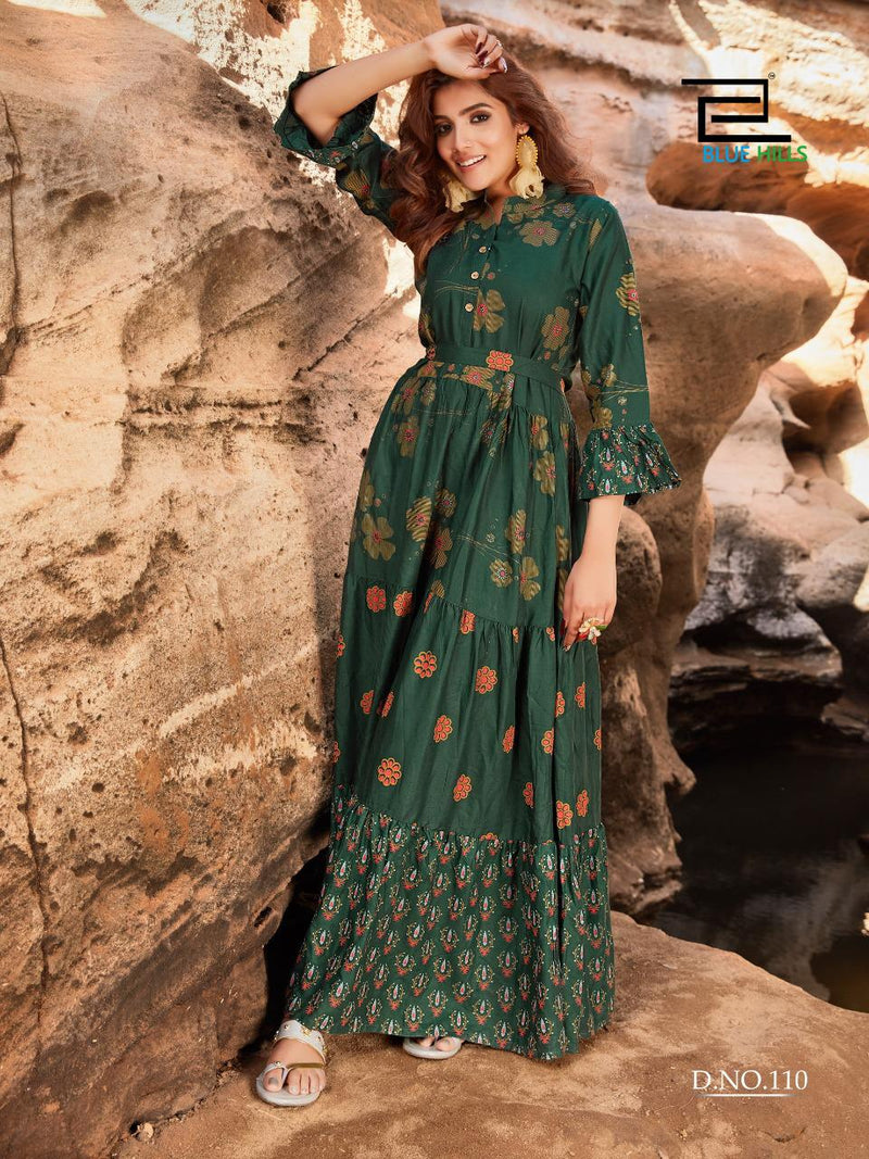 Bule Hilis Presant Sunflower Vol 1 Rayon Party Wear kurti