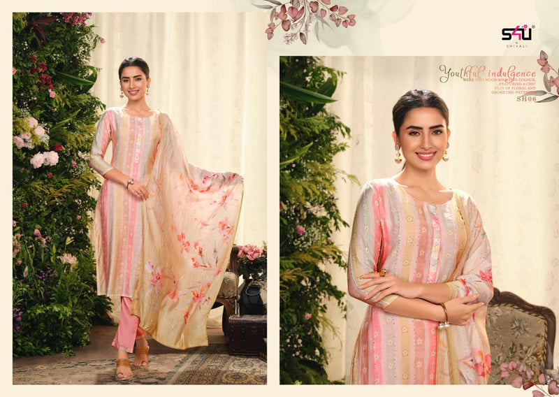 S4u Shivali Sunshine Vol 2 Muslin With Printed Work Stylish Designer Party Wear Fancy Kurti