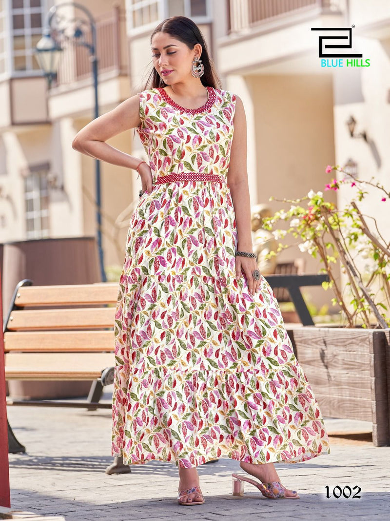 Blue Hills Sunshine Vol 20 Rayon Stylish Designer Partywear Kurti