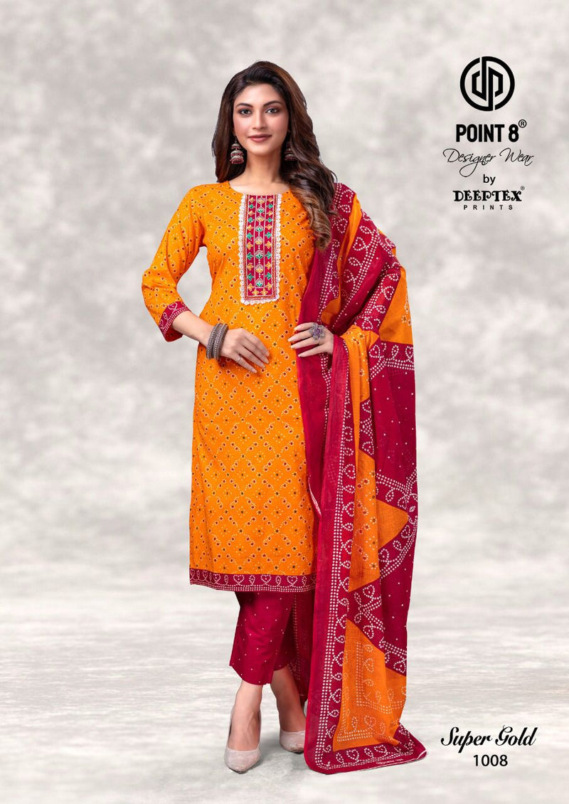 Deeptex Super Gold Vol 1 Pure Cotton With Heavy Beautiful Work Stylish Designer Fancy Kurti
