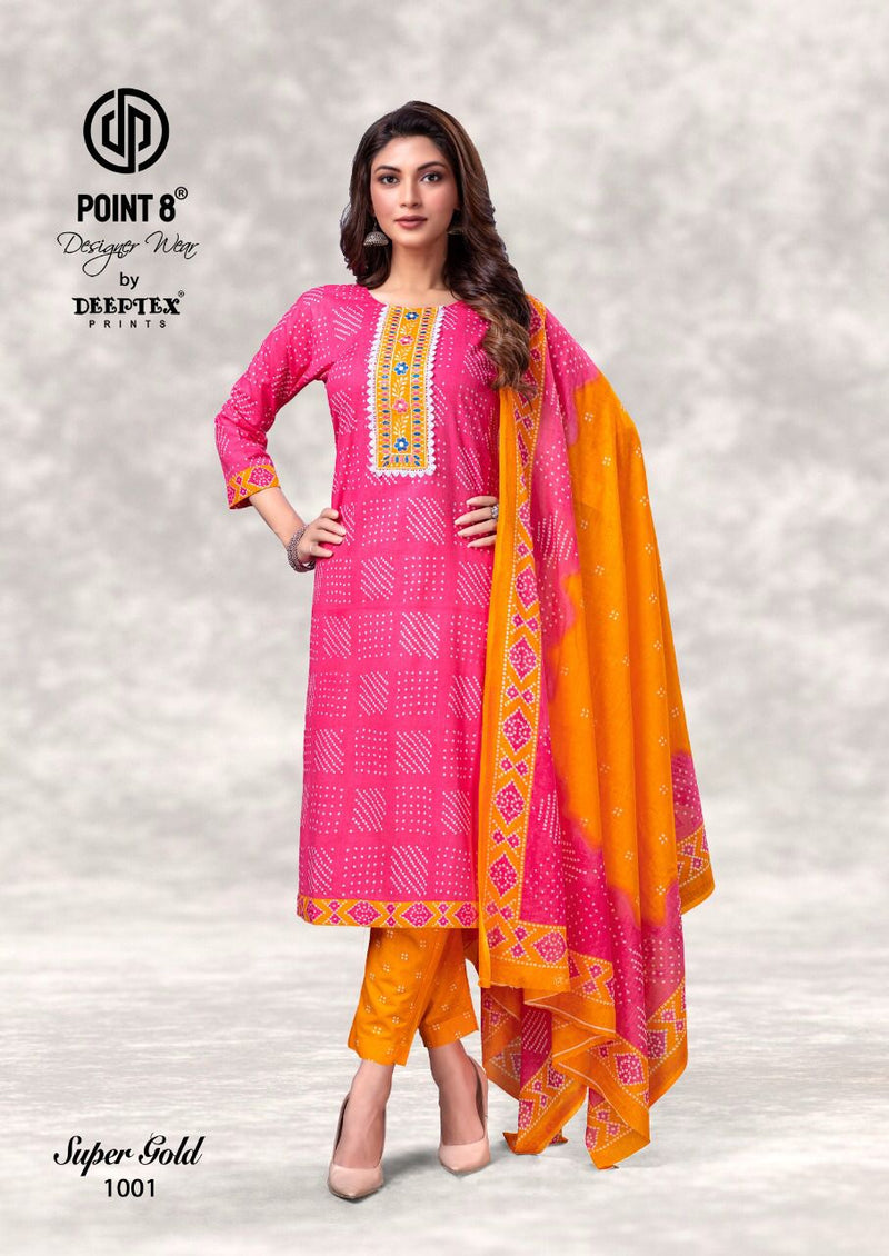 Deeptex Super Gold Vol 1 Pure Cotton With Heavy Beautiful Work Stylish Designer Fancy Kurti