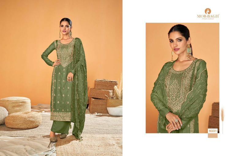 Aashirwad Dno 9330 To 9333 Silk With Embroidery Work Stylish Designer Party Wear Salwar Kameez