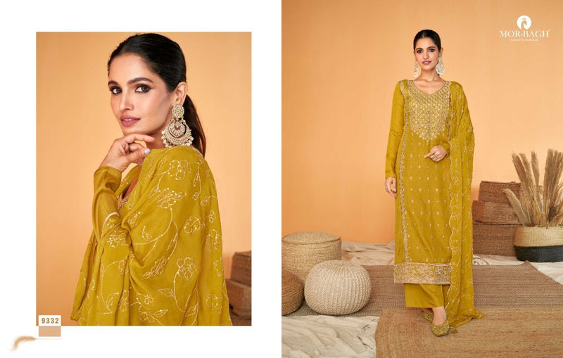 Aashirwad Dno 9330 To 9333 Silk With Embroidery Work Stylish Designer Party Wear Salwar Kameez