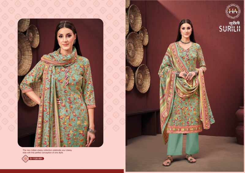 Harshit Fashion Surilii Pashmina With Printed Work Stylish Designer Casual Look Salwar Kameez