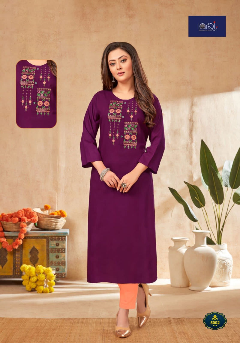 Suryajyoti Nirja Advance Vol 5 Cotton Rayon Fancy Festive Wear Kurtis