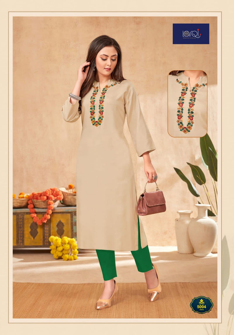 Suryajyoti Nirja Advance Vol 5 Cotton Rayon Fancy Festive Wear Kurtis