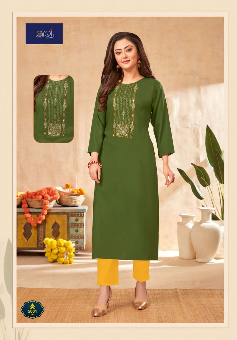 Suryajyoti Nirja Advance Vol 5 Cotton Rayon Fancy Festive Wear Kurtis