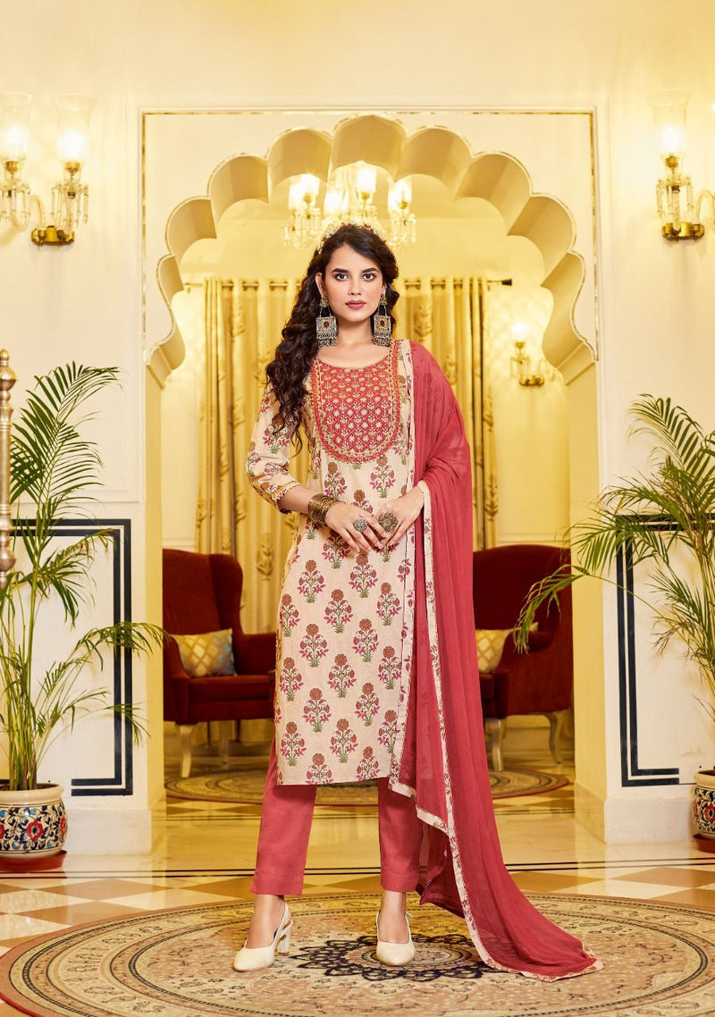 Kajal Style Swagger Vol 1 Pure Cotton With Heavy Embroidery Work Stylish Designer Festive Wear Kurti