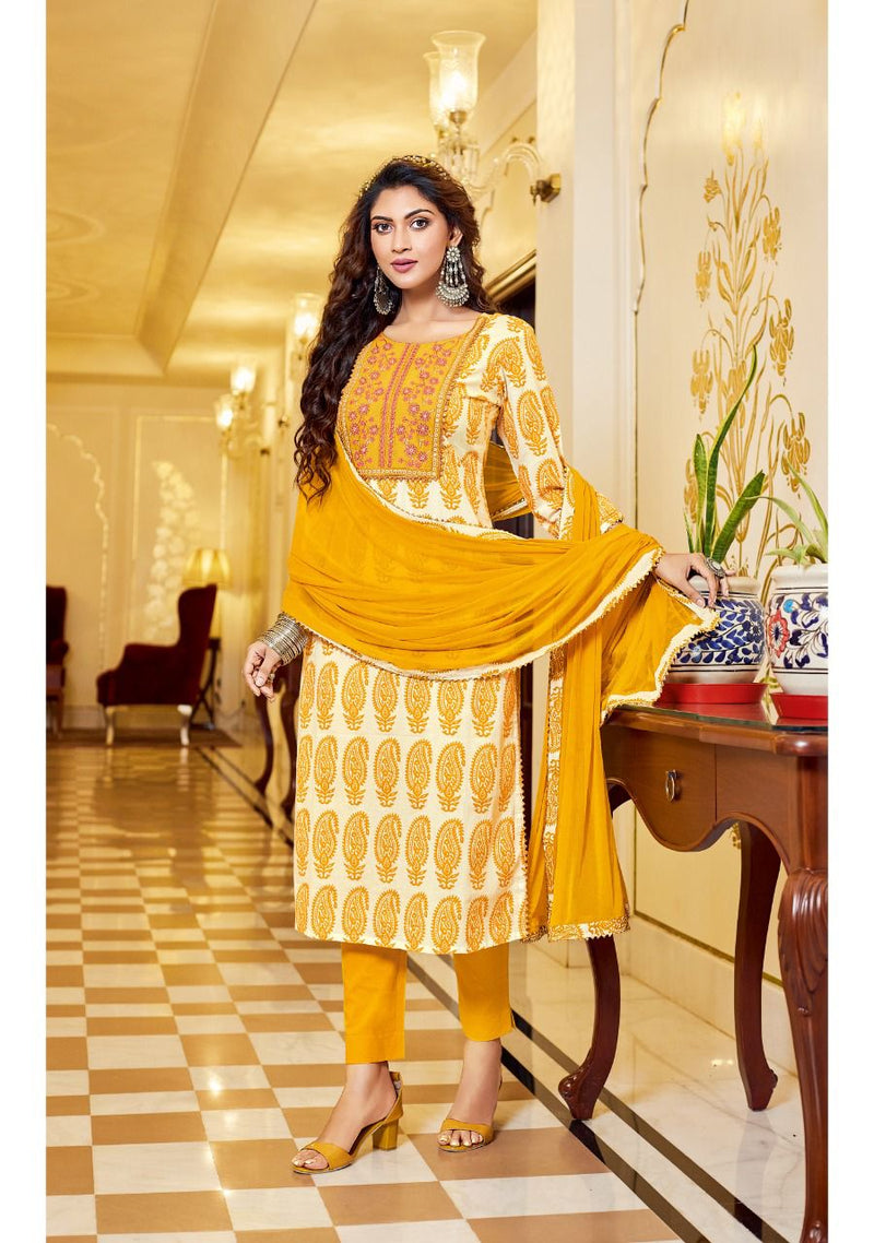 Kajal Style Swagger Vol 1 Pure Cotton With Heavy Embroidery Work Stylish Designer Festive Wear Kurti