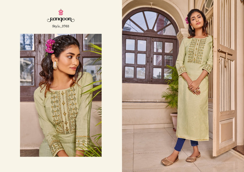 Rangoon Sweet Heart Lining Cotton Designer Fancy Party Wear Kurtis