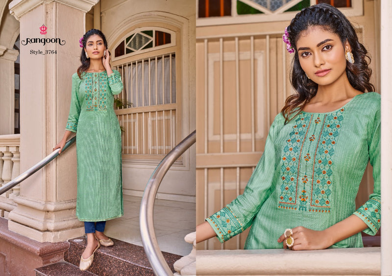 Rangoon Sweet Heart Lining Cotton Designer Fancy Party Wear Kurtis