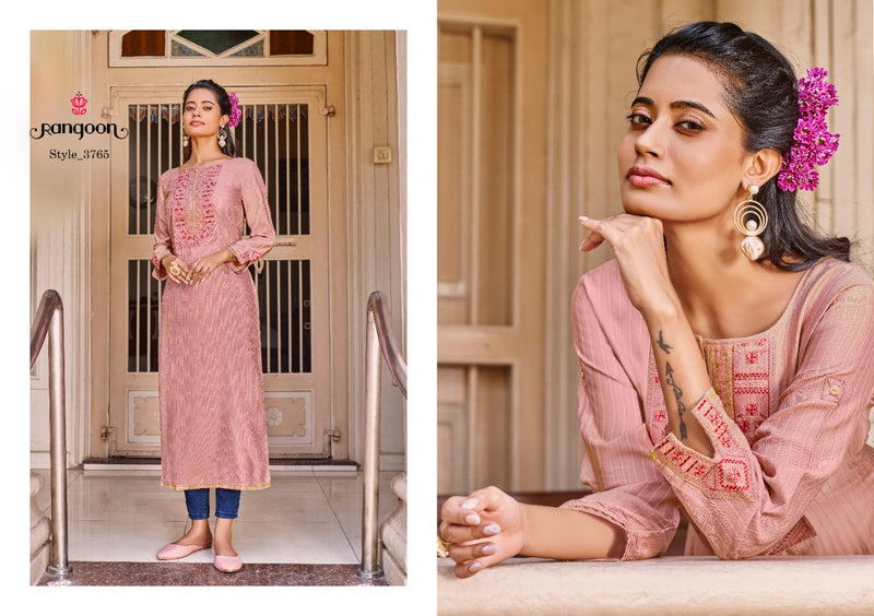 Rangoon Sweet Heart Lining Cotton Designer Fancy Party Wear Kurtis