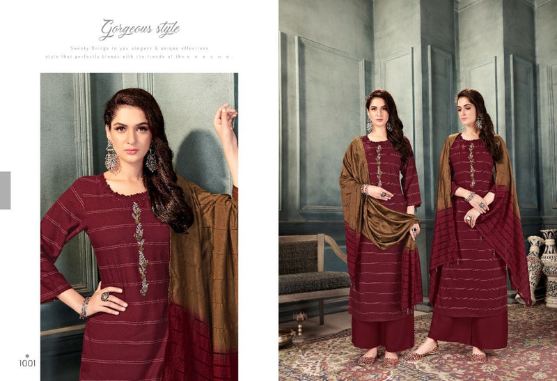 Sweety Fashion Port Rayon Designer Wear Salwar Kameez
