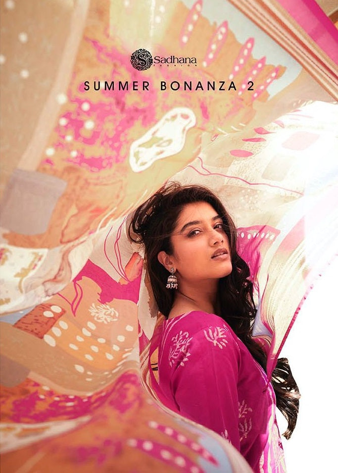 Sadhana Fashion Summer Bonanza Vol 2 Jam Silk Fancy Embroidery Work Salwar Suit