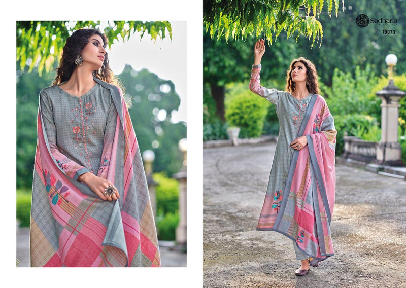 Sadhna Fashion Blossom Pure Pashmina Digital Print With Fancy Work Salwar Suit