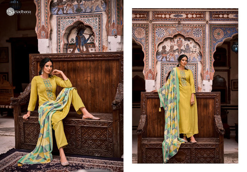 Sadhna Imsaal Pashmina With Digital Print Fancy Salwar Suit