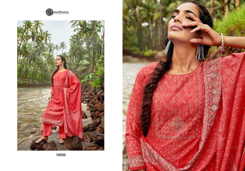 Sadhna Zoheen Pashmina With Digital Print With Fancy work Salwar Suit