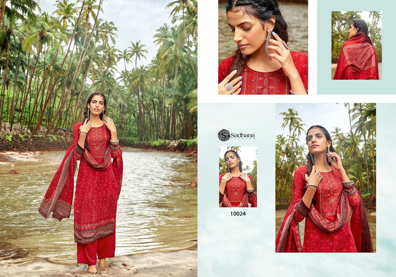 Sadhna Zoheen Pashmina With Digital Print With Fancy work Salwar Suit