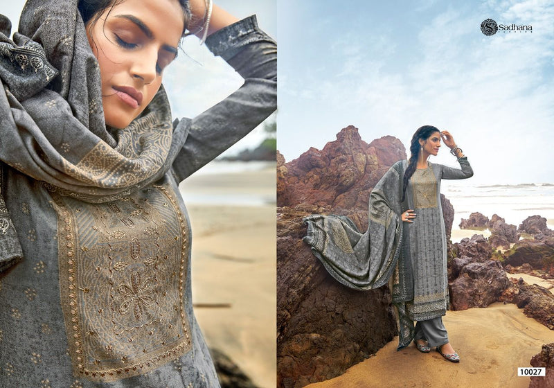 Sadhna Zoheen Pashmina With Digital Print With Fancy work Salwar Suit