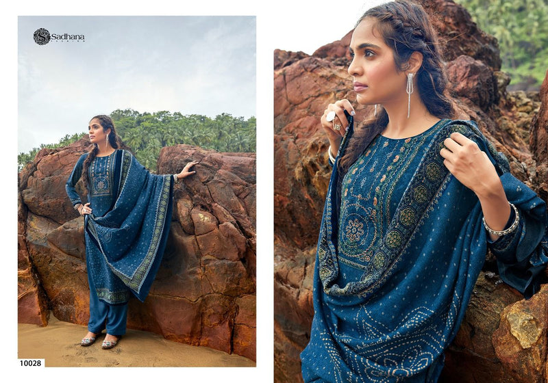 Sadhna Zoheen Pashmina With Digital Print With Fancy work Salwar Suit