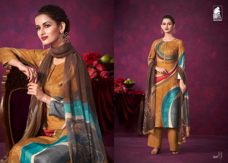 Sahiba Safar Staple Twill Digital Print Stylish Wear Salwar Kameez