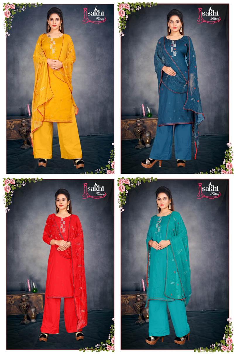 Sakhi Mashq Jam Silk With Exclusive Embroidery Work Salwar Suit