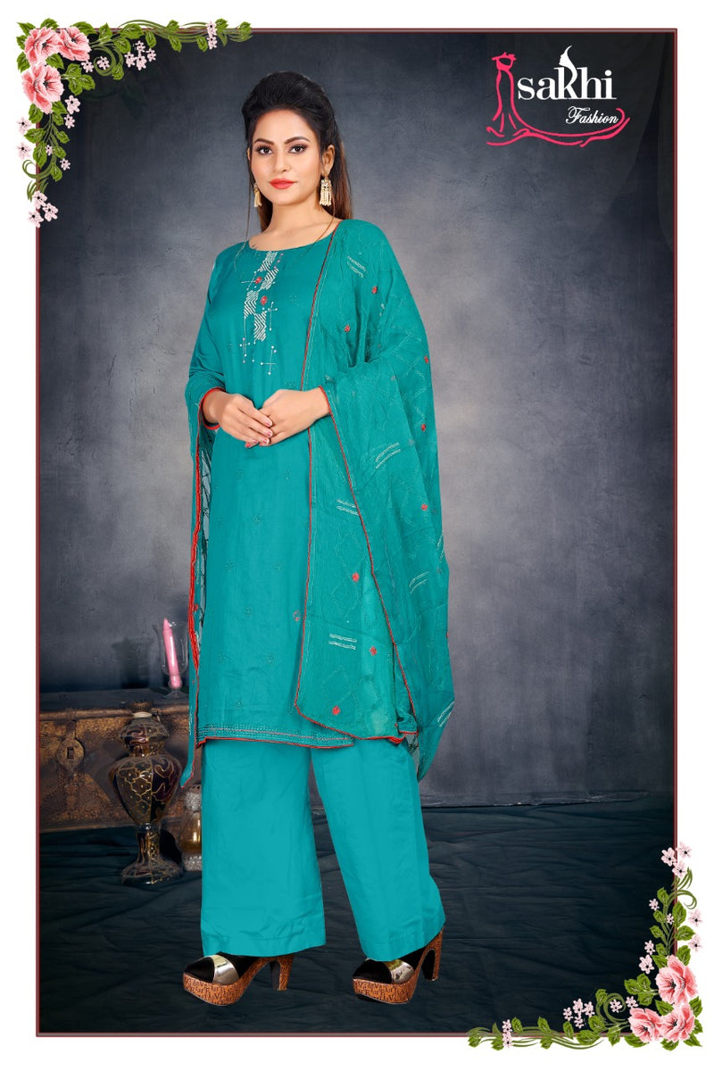 Sakhi Mashq Jam Silk With Exclusive Embroidery Work Salwar Suit