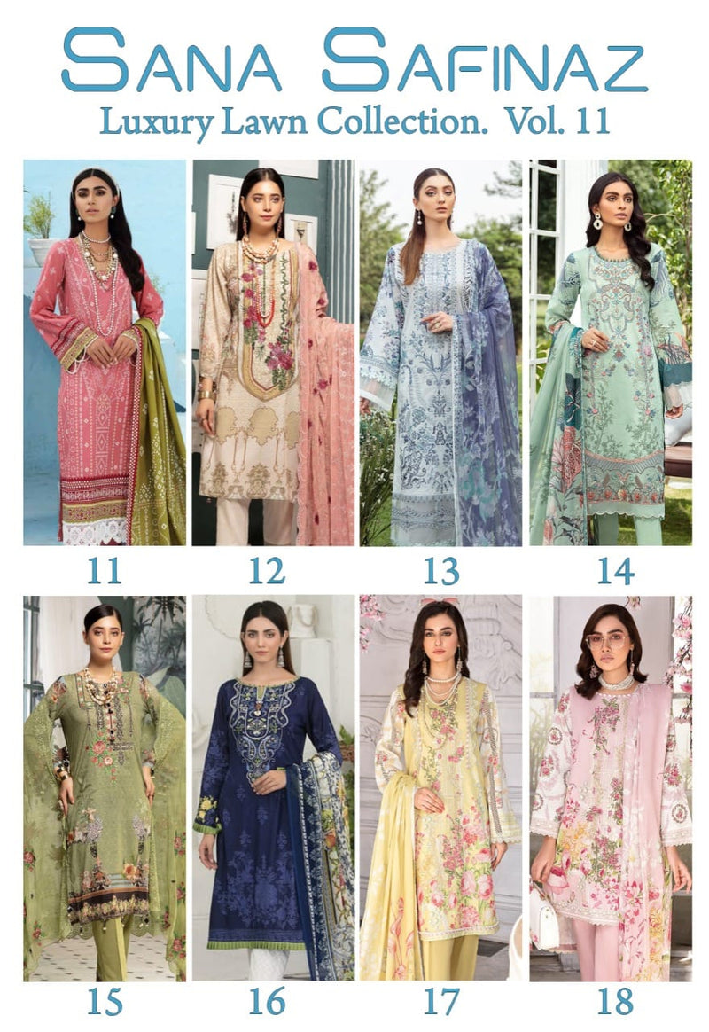 Sana Safinaz Luxury Lawn Collection Vol 11 Pure Karachi Lawn Casual Wear Suits