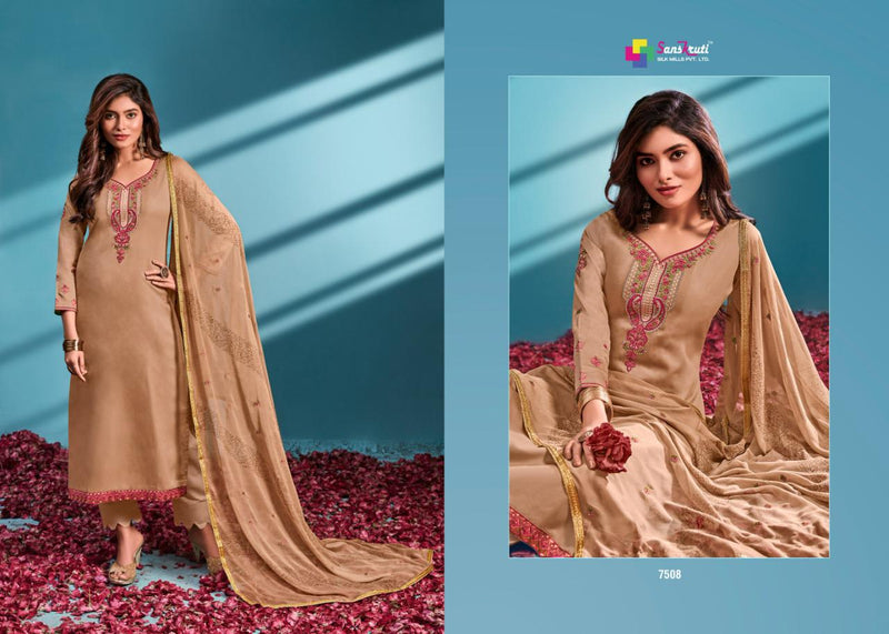 Sanskruti Silk Sublime Jam Silk With Heavy Work Salwar Suit