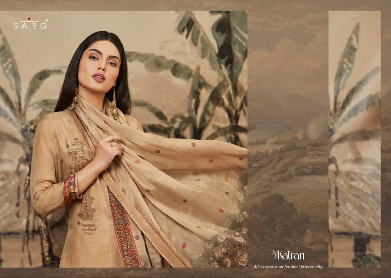 Sarg Katran Cachmiri Silk Digital Print Handwork Stylish Designer Salwar Suit