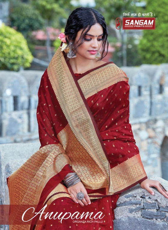Sargam Prints Anupama Organza Digital Saree