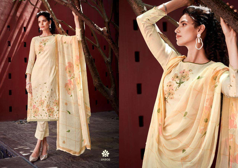 Sargam Prints Areeba Vol 2 Pure Maslin Designer Print Khatli Work Salwar Kameez