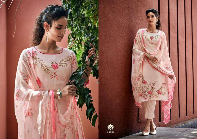 Sargam Prints Areeba Vol 2 Pure Maslin Designer Print Khatli Work Salwar Kameez