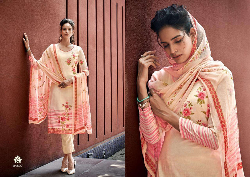 Sargam Prints Areeba Vol 2 Pure Maslin Designer Print Khatli Work Salwar Kameez