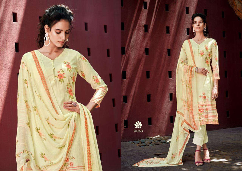 Sargam Prints Areeba Vol 2 Pure Maslin Designer Print Khatli Work Salwar Kameez