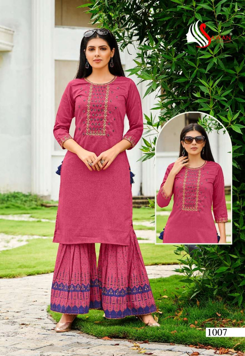 Sawan Textiles Kanika Vol 1 Chinon Muslin Fency Kurti
