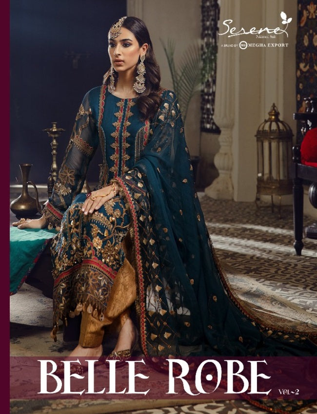 Serene Belle Rose Vol 2 Faux Georgette Heavy Embroidered Work Salwar Kameez