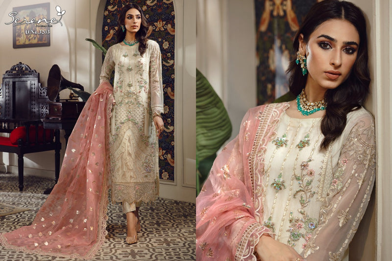 Serene Belle Rose Vol 2 Faux Georgette Heavy Embroidered Work Salwar Kameez