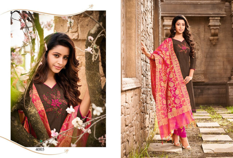 Shagun Lifestyle Vaccine Vol 4 Sluby Silk Casual Wear Salwar Suits