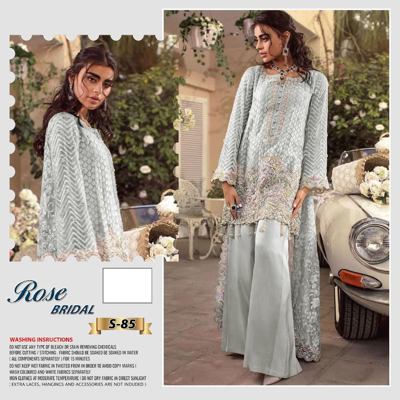 Shanaya Fashion S 58 Heavy Fox Georgette Embroidered Handwork Pakistani Suit
