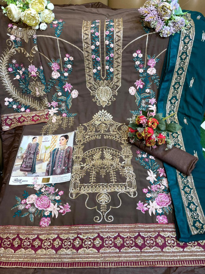 Shanaya Rose Amira S 63 Heavy Fox Georgette Handwork Pakistani Salwar Kameez