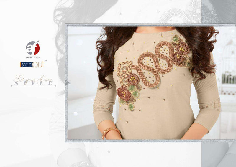 Shaukeen Vol 4 By Anju Fab Bemberg Silk With Neck Work Casual Wear Fancy Readymade Kurtis
