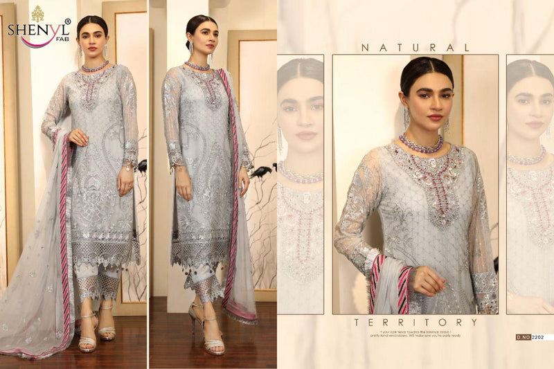 Shenyl Fab Emaan Adeel Vol 5 Faux Georgette With Heavy Embroidery Work