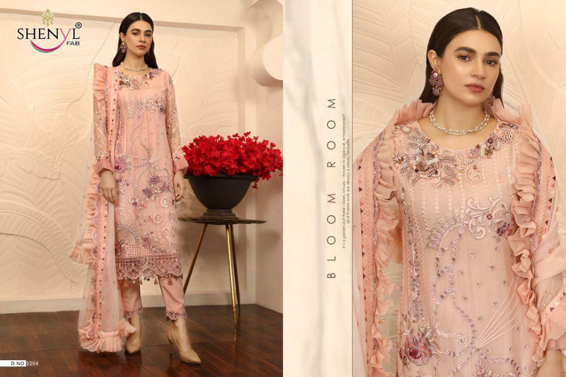 Shenyl Fab Emaan Adeel Vol 5 Faux Georgette With Heavy Embroidery Work