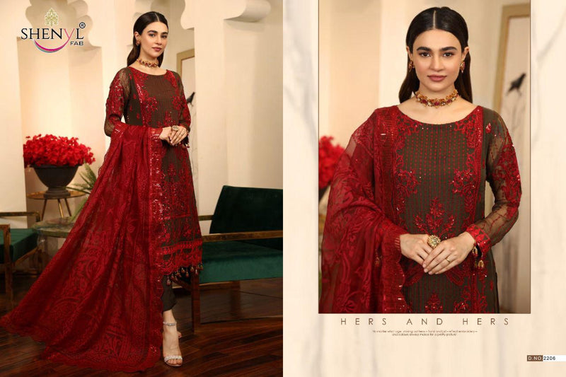 Shenyl Fab Emaan Adeel Vol 5 Faux Georgette With Heavy Embroidery Work