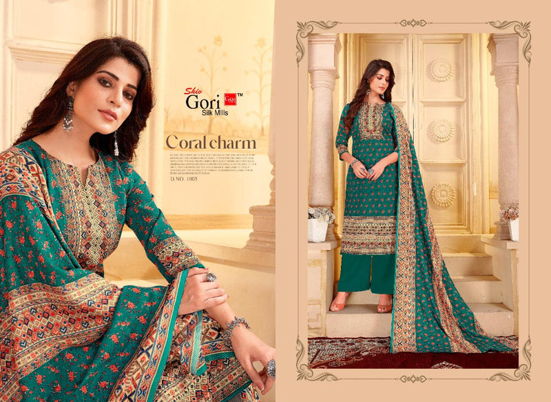 Shiv Gori Silk Mills Jubaida Vol 5 Kashmiri Wool Full Heavy with beautiful Kurti