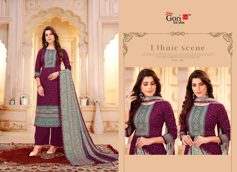Shiv Gori Silk Mills Jubaida Vol 5 Kashmiri Wool Full Heavy with beautiful Kurti