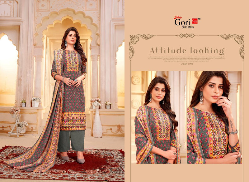 Shiv Gori Silk Mills Jubaida Vol 5 Kashmiri Wool Full Heavy with beautiful Kurti